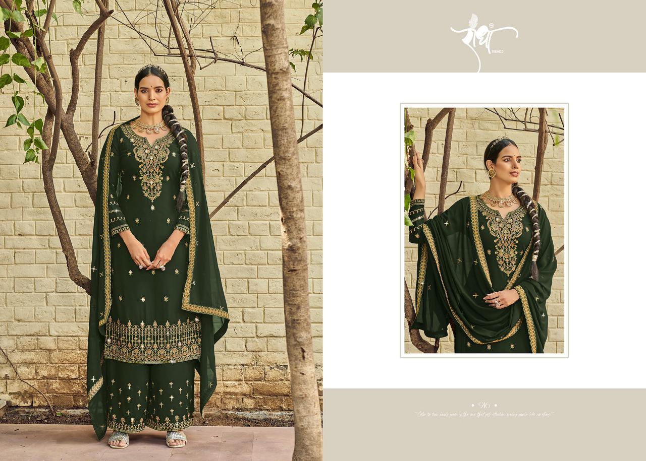 Radha Sakhi Heavy Wedding Wear Georgette Fancy Designer Salwar Suit Collection